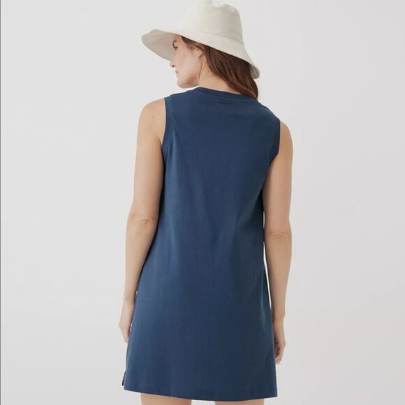 NWT Pact Women's Organic Cotton Softspun A-Line Tank Dress - Picture 2 of 10
